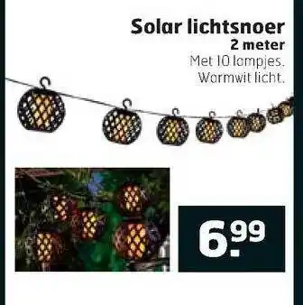 Trekpleister Solar Lichtsnoer 2 Meter aanbieding