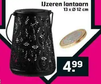 Trekpleister Ijzeren Lantaarn 13 X Ø 12 Cm aanbieding