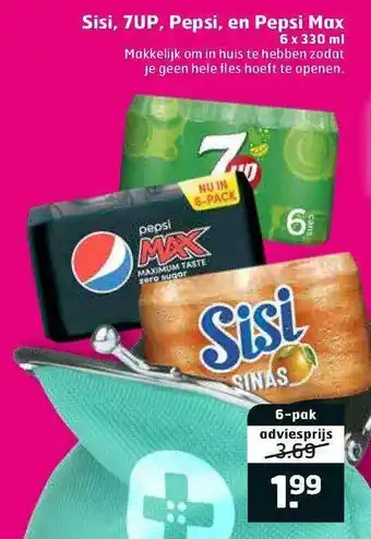 Trekpleister Sisi, 7UP, Pepsi En Pepsi Max aanbieding