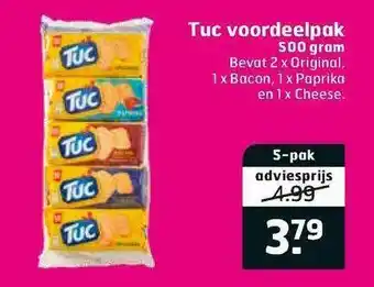 Trekpleister Tuc Voordeelpak 500 Gram aanbieding