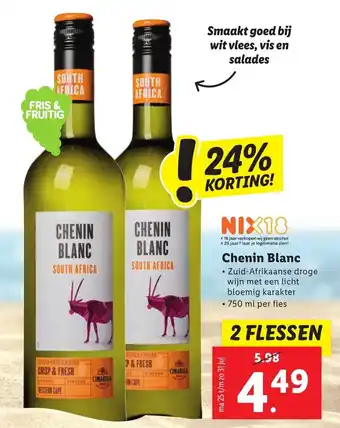 Lidl Chenin Blanc aanbieding