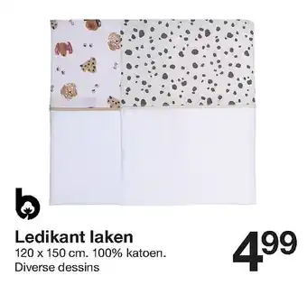 Zeeman Ledikant laken aanbieding