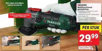 Lidl Parkside Multifunctioneel gereedschap aanbieding