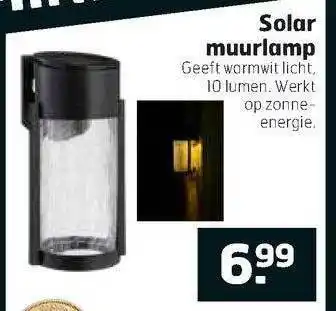 Trekpleister Solar Muurlamp aanbieding