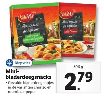 Lidl Mini bladerdeegsnacks 300g aanbieding