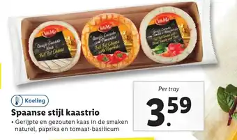 Lidl Spaanse stijl kaastrio aanbieding