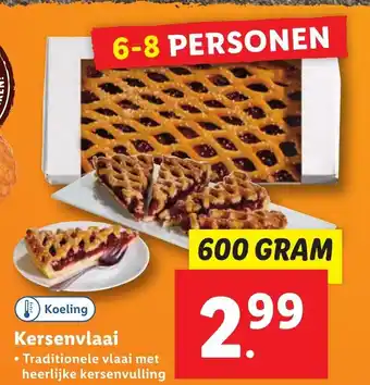 Lidl Kersenvlaai 600g aanbieding