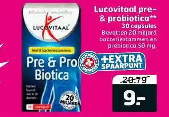 Trekpleister Lucovitaal Pre- & Probiotica 30 Capsules aanbieding