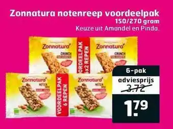 Trekpleister Zonnatura Notenreep Voordeelpak aanbieding