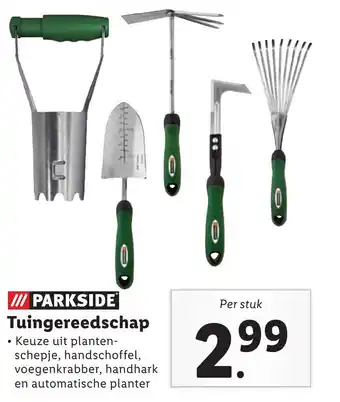 Lidl Parkside Tuingereedschap aanbieding