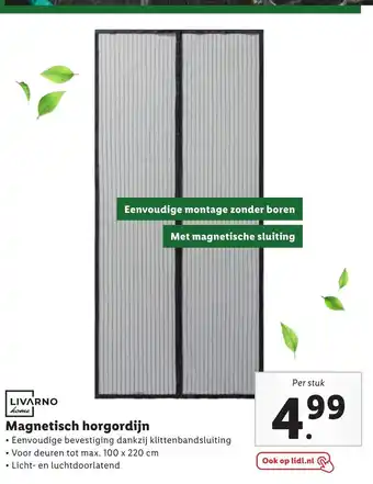 Lidl Livarno home Magnetisch horgordijn aanbieding