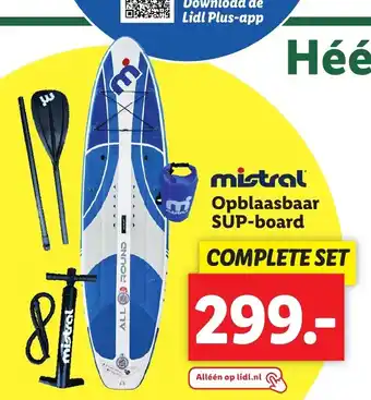 Lidl Mistral Opblaasbaar SUP-board aanbieding