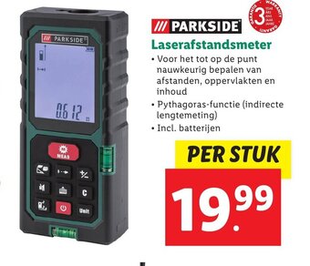 Lidl Parkside Laserafstandsmeter aanbieding