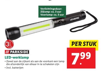 Lidl Parkside LED-werklamp aanbieding