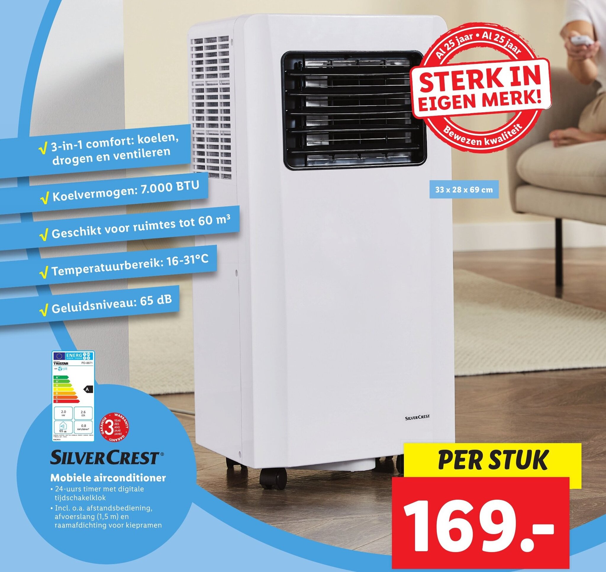 SilverCrest Mobiele airconditioner aanbieding bij Lidl