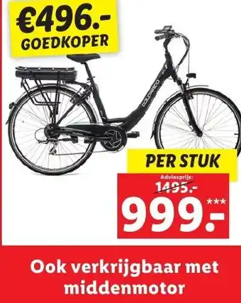 Lidl Ook verkrijgbaar met middenmotor aanbieding