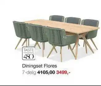 Boer Staphorst Diningset Flores aanbieding