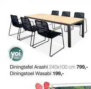 Boer Staphorst Diningtafel Arashi Of Diningstoel Wasabi aanbieding