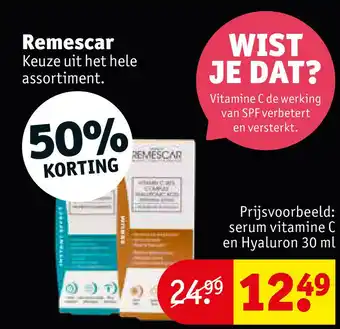 Kruidvat Remescar aanbieding