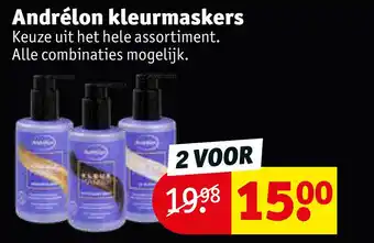 Kruidvat Andrélon kleurmaskers aanbieding