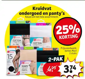 Kruidvat Kruidvat ondergoed en panty's aanbieding