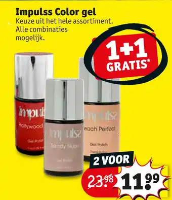 Kruidvat Impulss color gel aanbieding