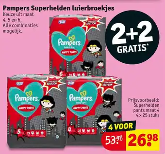 Kruidvat Pampers superhelden luierbroekjes aanbieding