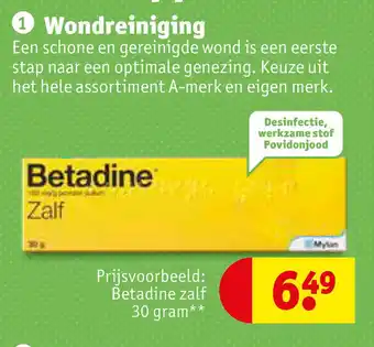 Kruidvat Betadine zalf 30 gram** aanbieding