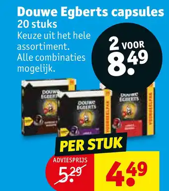 Kruidvat Douwe egberts capsules aanbieding