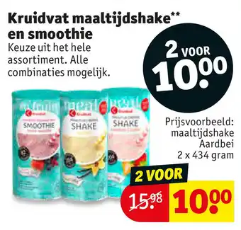 Kruidvat Kruidvat maaltijdshake** en smoothie aanbieding