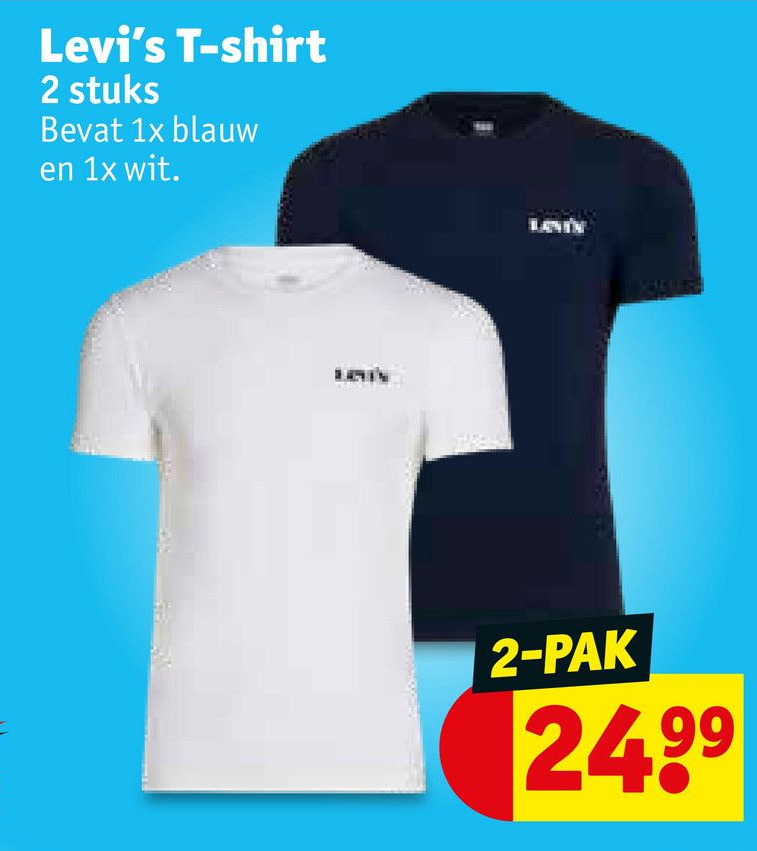 Kruidvat Levi's t-shirt aanbieding