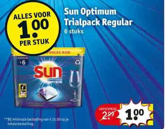 Kruidvat Sun optimum trialpack regular aanbieding