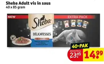 Kruidvat Sheba adult vis in saus aanbieding