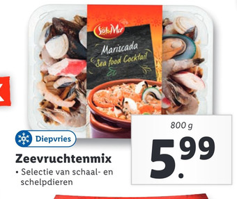Lidl Zeevruchtenmix aanbieding