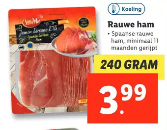 Lidl Rauwe ham aanbieding