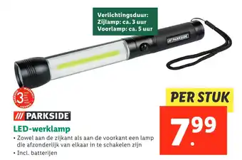 Lidl Parkside led-werklamp aanbieding