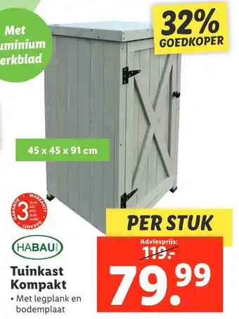 Lidl Tuinkast kompakt aanbieding