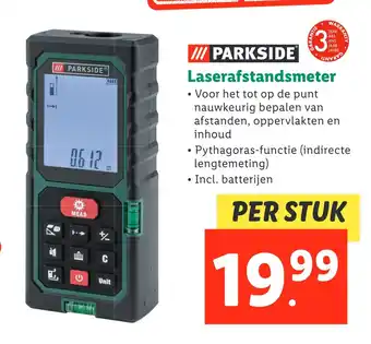 Lidl Parkside laserafstandsmeter aanbieding