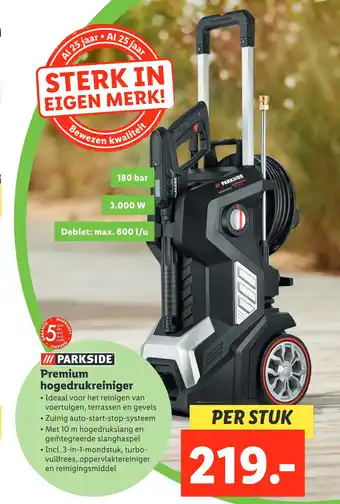 Lidl Parkside premium hogedrukreiniger aanbieding