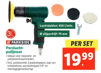 Lidl Parkside persluchtpolijstset aanbieding