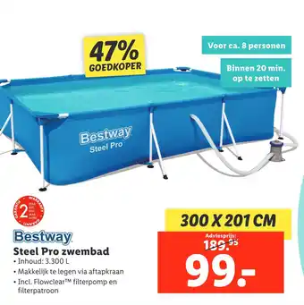 Lidl Bestway steel pro zwembad aanbieding