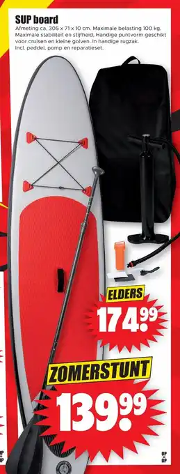 Dirk SUP board 305 x 71 x 10 cm aanbieding