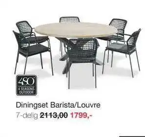 Boer Staphorst Diningset barista-louvre aanbieding