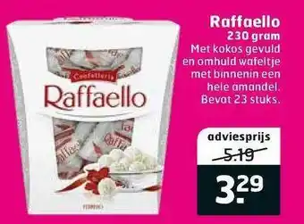 Trekpleister Raffaello 230 Gram aanbieding