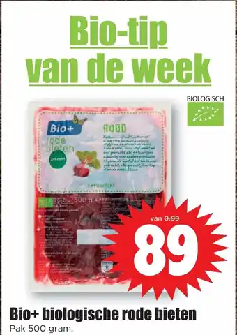 Dirk Bio+ biologische rode bieten pak 500 gram aanbieding