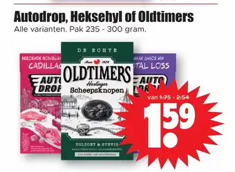 Dirk Autodrop, Heksehyl of Oldtimers pak 235-300 gram aanbieding