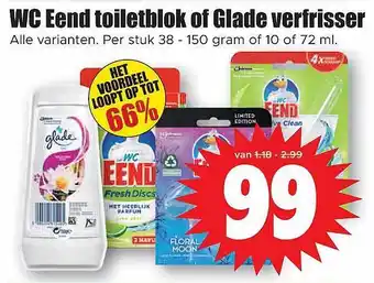 Dirk Wc eend toiletblok of glade verfrisser aanbieding