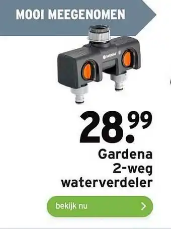 GAMMA Gardena 2-weg waterverdeler aanbieding