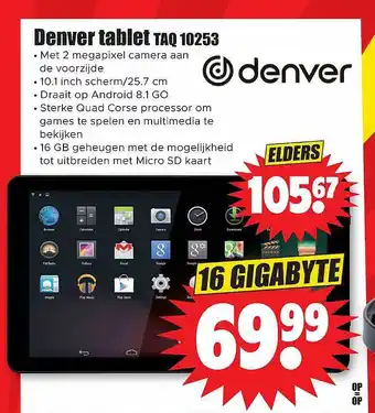 Dirk Denver tablet taq 10253 aanbieding