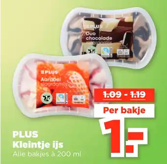 PLUS Plus kleintje ijs aanbieding